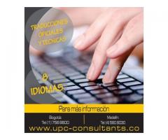 TRADUCTORES CERTIFICADOS EN 8 IDIOMAS A SU SERVICIO!!! 3113050553!!