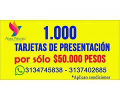 GRAN PROMOCIÓN*TARJETAS DE PRESENTACIÓN*