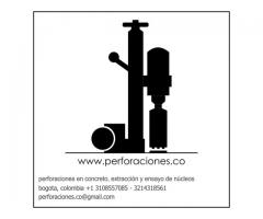 perforaciones en concreto, extraccion y ensayo de nucleos