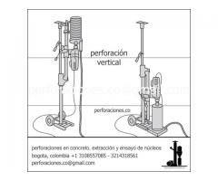 perforaciones en concreto, extraccion y ensayo de nucleos