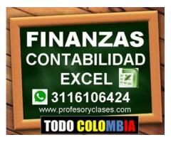 Profesor y clases particulares Contabilidad Finanzas Excel Estadística Medellin clases a domicilio