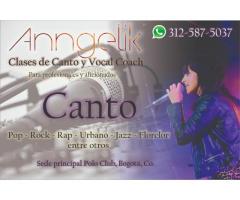 Clases de canto Vocal Coach Clases de musica aprender a cantar Curso de canto Anngelik Vocal Coach