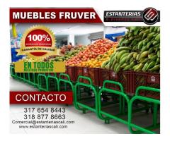 fabricacion y venta de puntos de pago, estanterías, góndolas, muebles fruver para tu supermercado