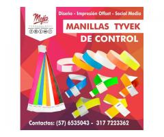 Manillas Tyvek para eventos Control de Accesos, Piscina, Hoteles