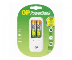 Cargador Ac Gp Power Bank P/baterias Aa/aaa + 4 Pilas 2 Y 2