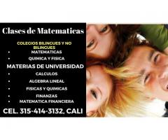 Clases de Matemáticas para Estudiantes de Colegio y Universitarios