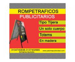 ROMPETRAFICOS Y TROPEZONES PUBLICITARIOS