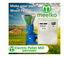 Maquina Meelko para pellets con madera 200 mm electrica 90-120 kg/h - MKFD200C