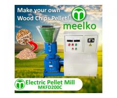 Maquina Meelko para pellets con madera 200 mm electrica 90-120 kg/h - MKFD200C