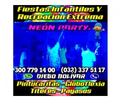 FIESTAS INFANTILES EN CALI + RECREACION + LUCES + HORA LOCA