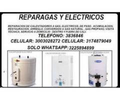 Reparacion de calentadores a gas y electricos en cali cel 3003028272