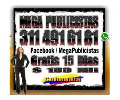 ⭐ GRATIS, Mega Publicista, Super Publicistas, Publicidad, Bogota, Cali, Medellin, Barranquilla, Ultr