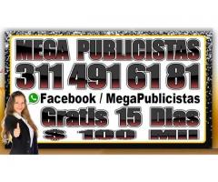 ⭐ GRATIS, Mega Publicista, Super Publicistas, Publicidad, Bogota, Cali, Medellin, Barranquilla, Ultr