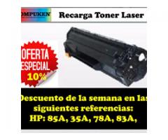 RECARGA DE TONER LASER A DOMICILIO