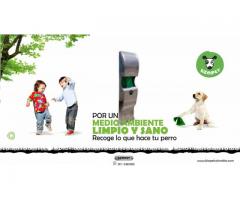 Canecas para perros y dispensadores de bolsas