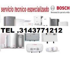 VENTA Y SERVICIO TECNICO DE CALENTADORES BOSCH  TEL 3143771212