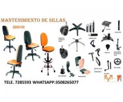 mantenimiento correctivo de silla secretarial