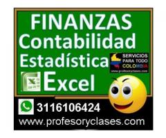 Clases particulares de Finanzas a domicilio en Medellin Excel Contabilidad Profesor particular Tutor