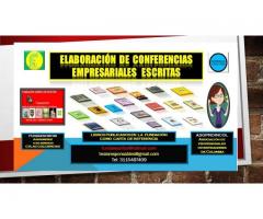 ELABORACION DE CONFERENCIAS EMPRESARIALES ESCRITAS