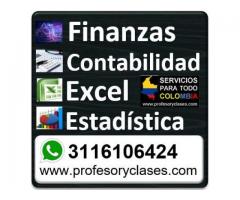 Ofrezco clases particulares Finanzas a domicilio en Medellin Contabilidad Excel Profesor particular