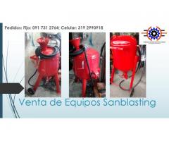 Sandblasting Equipos garantizados, somos fabricantes! Llámanos!