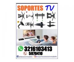 Venta e instalación soportes y bases TV repisas tendederos de ropa medellin