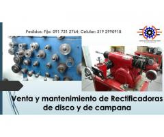 Venta y mantenimiento de rectificadoras de disco y de campana. Máquinas garantizadas