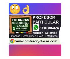 Profesor particular Contabilidad Finanzas Excel Estadistica Medellin Clases particulares a domicilio