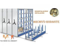 Desintalacion e instalacion de archivo rodantes.