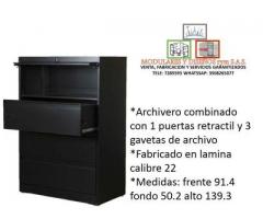 Fabricacion de archiveros combinados