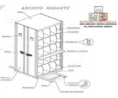 Fabricacion, mantenimiento y siuministro de partes de archivos rodantes.