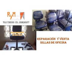 Restauracion completa en sillas de oficina.