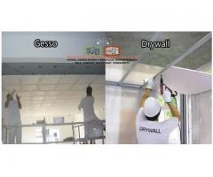 Divisiones en piso techo en gesso y drywall