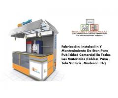 Fabricacion e instalacion de stand para publicidad