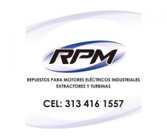 RPM Motores Eléctricos Industriales Extractores y Turbinas