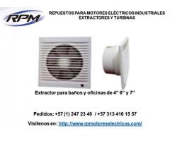 Extractores industriales, extractores económicos, extractores, cocinas, baños y oficinas