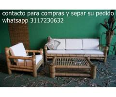 muebles en guadua o muebles campestres