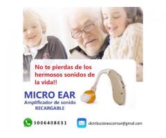 Micro Ear Audífono Amplificador Sordera RECARGABLE