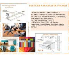 SERVICIOS A MUEBLES DE OFICINAS.