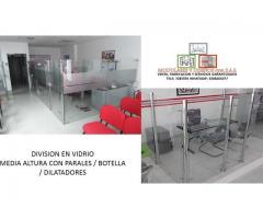 instalacion,venta, mantenimientos, fabrica divisiones para oficinas