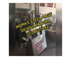 MAQUINA DESPULPADORA DE FRUTAS MARCA WORKS STEEL DASF