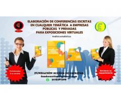 CONFERENCIAS ESCRITAS PARA PRESENTAR VIRTUALMENTE