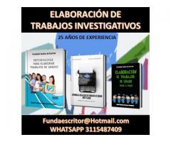 TRABAJOS DE INVESTIGACIÓN CIENTÍFICA