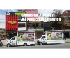 Carros Valla, Campañas Btl en Bogota tels 2305124--3115601017