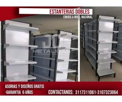 estanterias dobles para autoservicios