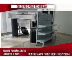 dulceros para exhibicion