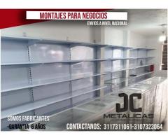 estanterias metalicas de pared para negocios