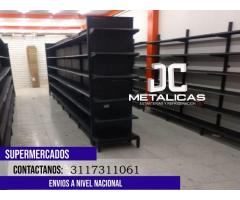 exhibidores metalicos para todo tipo de supermercado