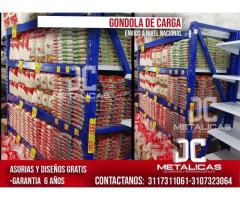 gondolas de carga para supermercados