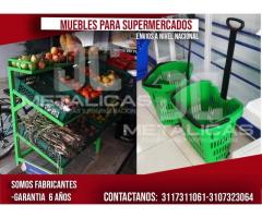 canastas de carrito para autoservicios